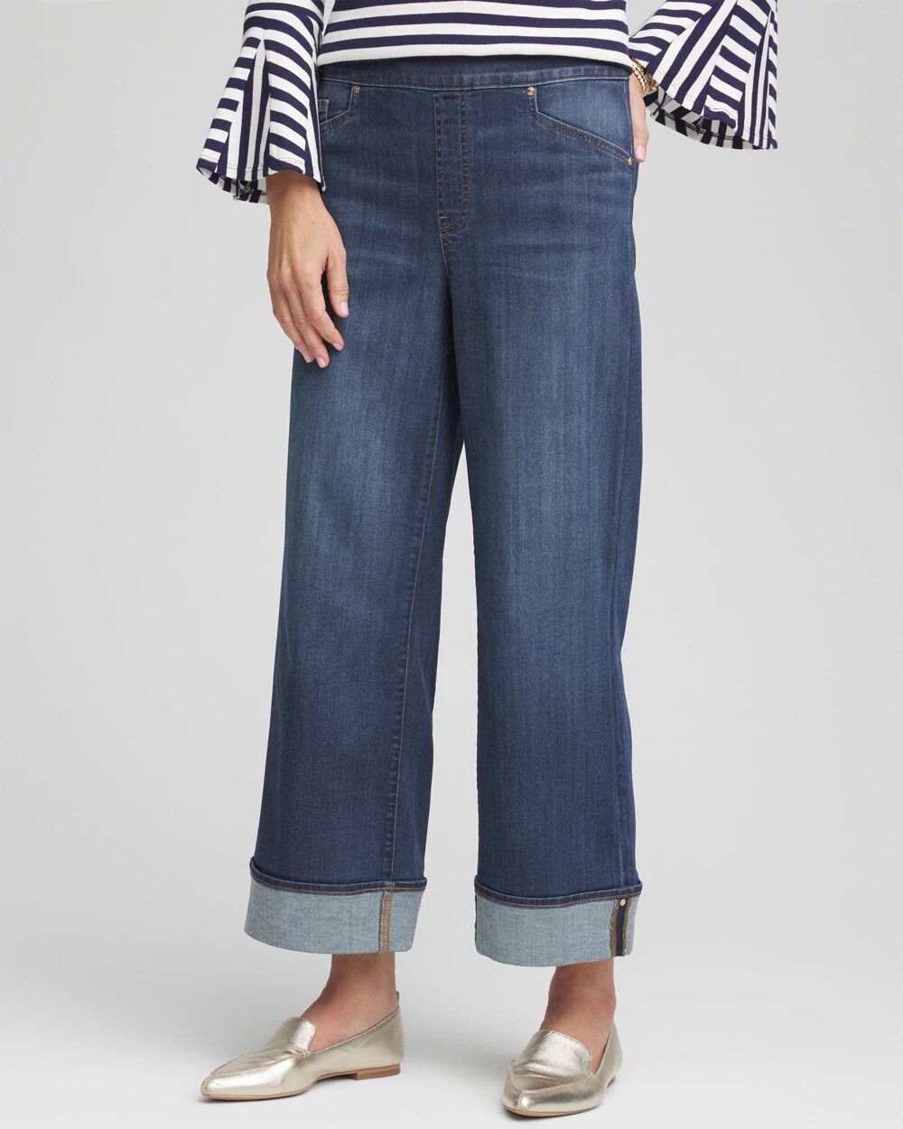 Pull-On Cuffed Jeans | Chico's Pull-On Cuffed Jeans | Chico's